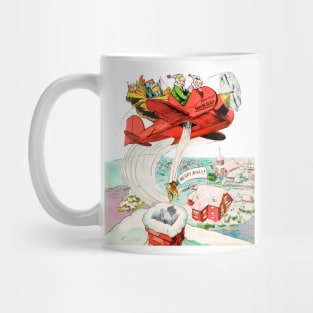 Give skates for a nice Christmas in the snow Vintage Retro Comic Mug